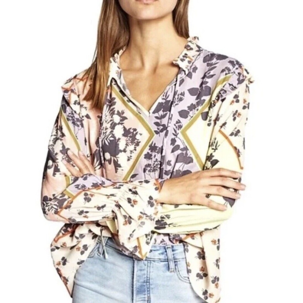 Sanctuary‎ Women's Floral Blouse sz Small